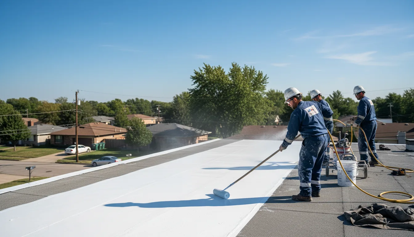 Commercial roof coating in Glocester, RI near me